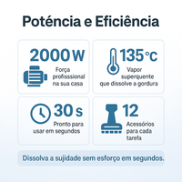 Máquina de limpeza a vapor de alta pressão tudo-em-um